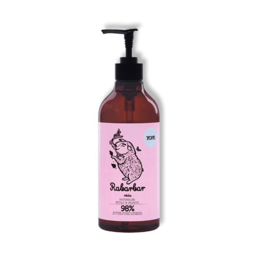 YOPE Natuurlijke Vloeibare Handzeep Rabarber en Roos 500 ml - Milucevi Beauty Store