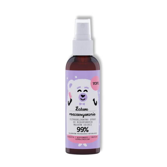 Yope Ultradelikatna Odżywka w Sprayu Ułatwiająca Rozczesywanie dla Dzieci 99% Naturalna Hipoalergiczna 150ml