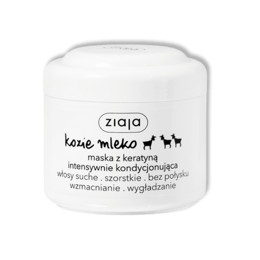 Ziaja Geitenmelk Intensief Conditionerend Haarmasker met Keraïne 200 ml - Milucevi Beauty Store